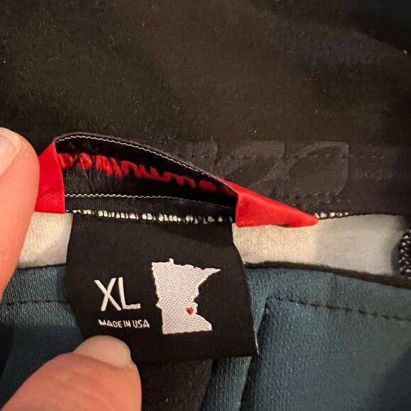 Podium Wear Jacket Adult XL Zip Performance Green Gray Running Coat - Picture 6 of 7